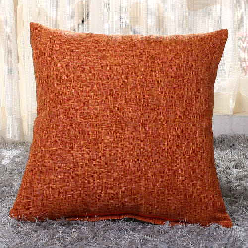 Home Linen Pillow Case Solid Color Hugging Pillow Case Sofa