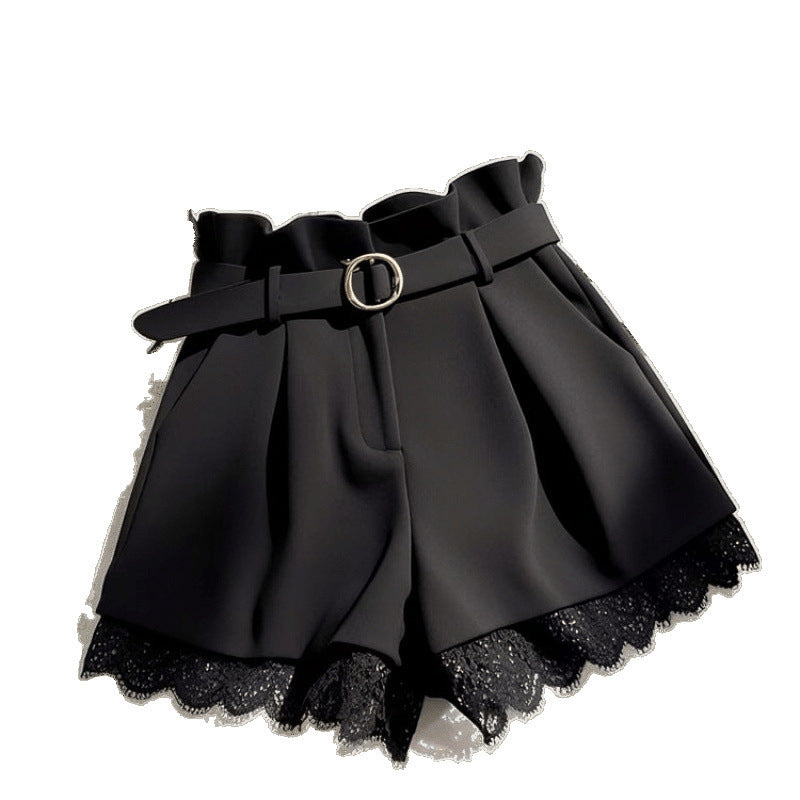 High-waisted Casual Shorts Cropped Pants For Petite Women