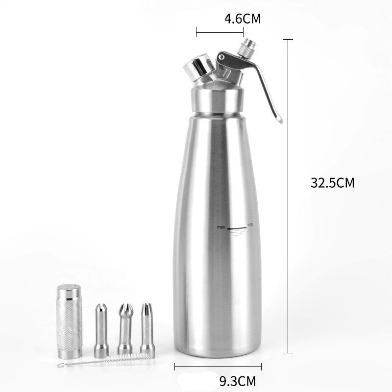 Fancy Coffee Aluminum Cream Gun Milk Frother 0.5Lto1L Cream Froth Milk Frother