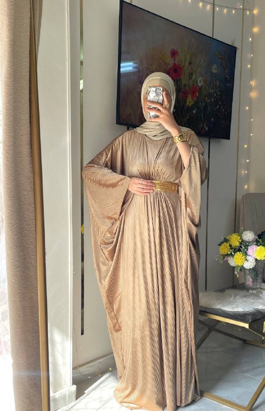 عباية أنيقة للمناسبات بخامة القطيفة الفرنساوي - Eshtree