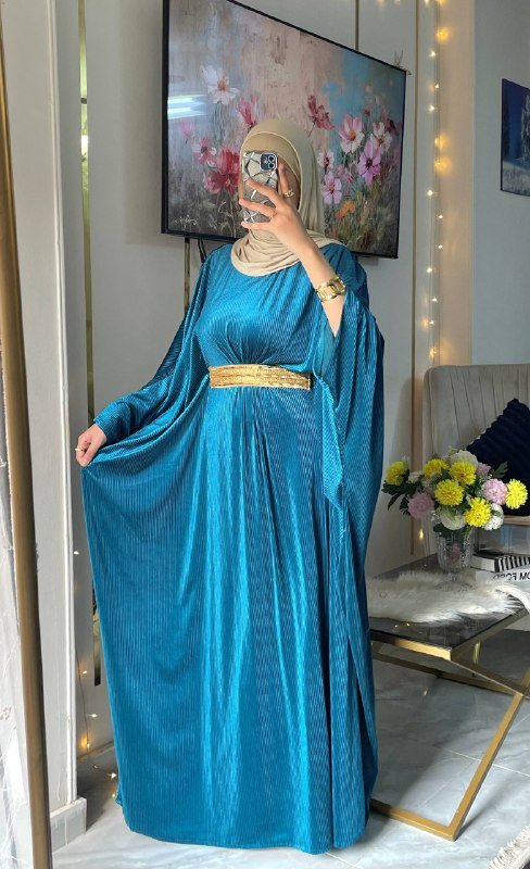 عباية أنيقة للمناسبات بخامة القطيفة الفرنساوي - Eshtree