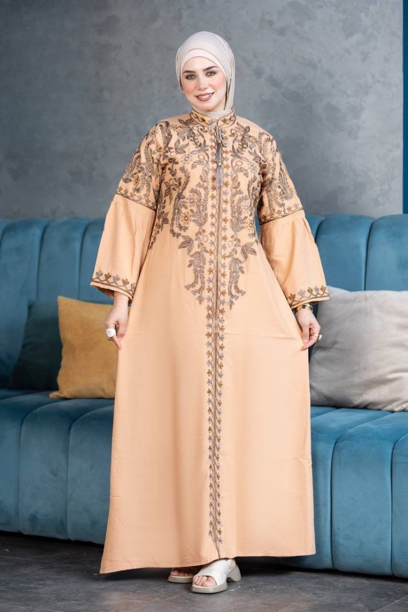 عباية استقبال عملية بخامة قطن مراسي - Eshtree