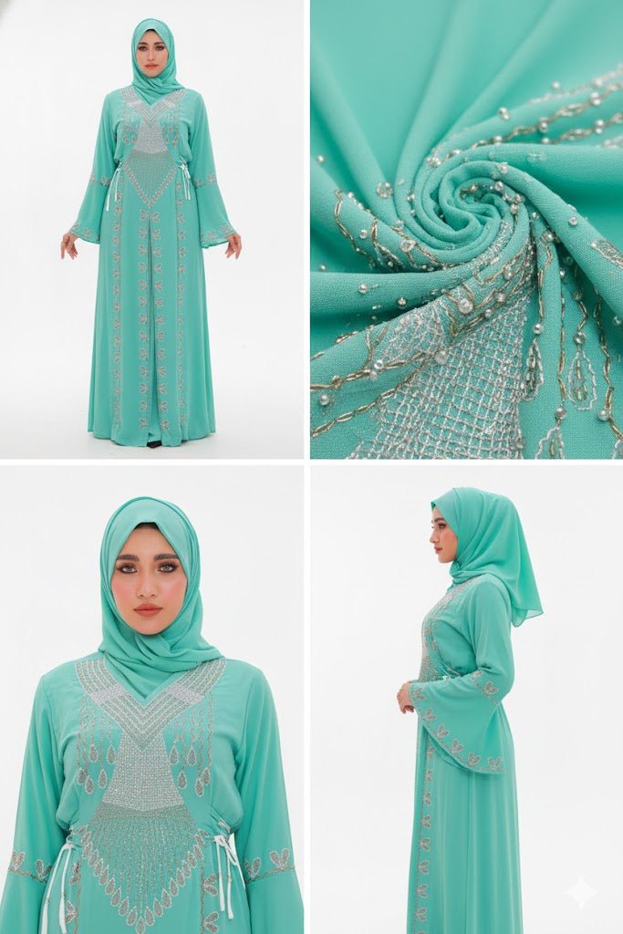 عباية استقبال بتطريز كلاسيكي فاخر - Eshtree