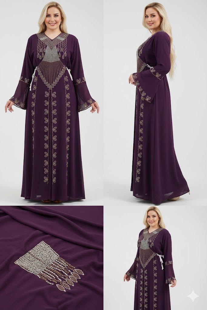 عباية استقبال بتطريز كلاسيكي فاخر - Eshtree