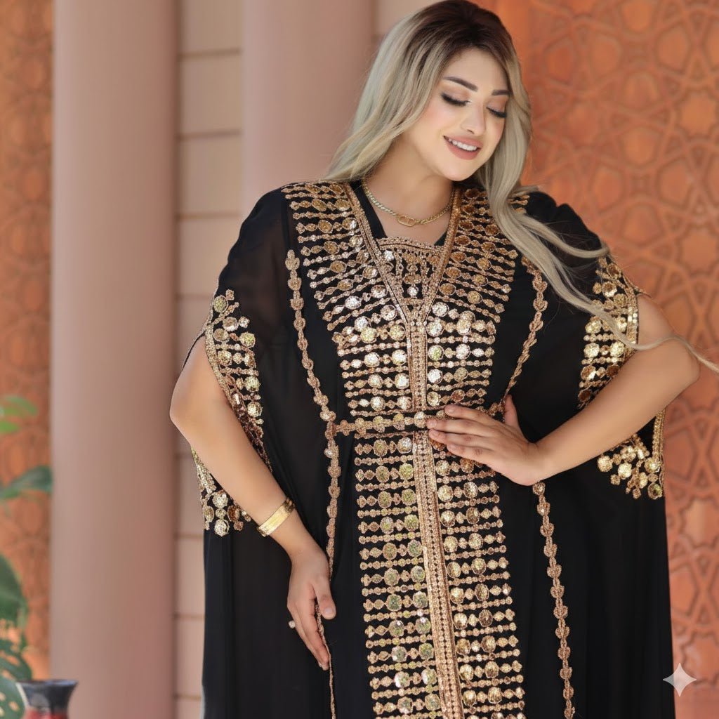 عباية استقبال راقية بتطريز فاخر للمناسبات - Eshtree