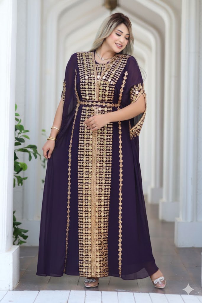 عباية استقبال راقية بتطريز فاخر للمناسبات - Eshtree