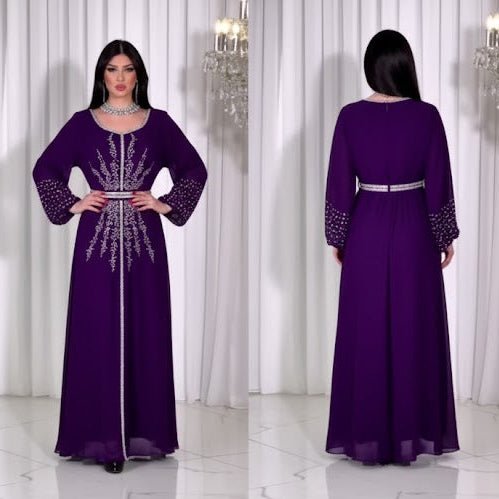 عباية استقبال راقية بتطريز وتفاصيل فاخرة - Eshtree