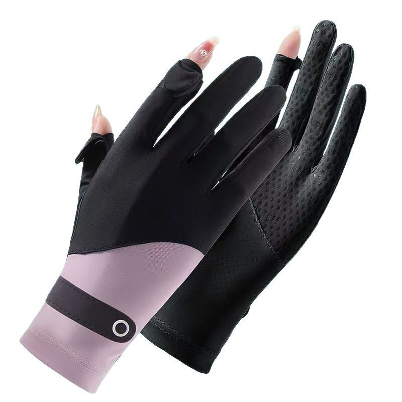 Outdoor Ice-sensitive Sun Protection Gloves For Women Summer Thin