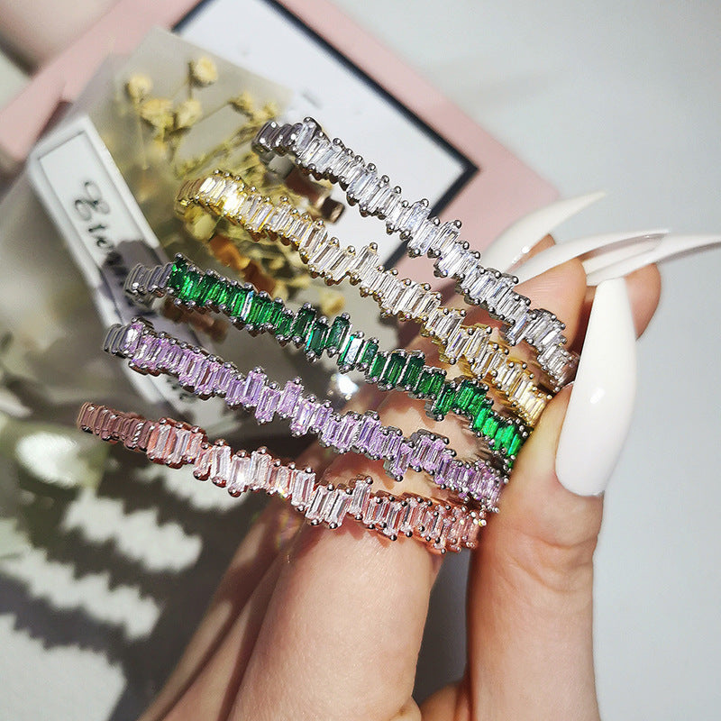 Zircon Women's Simple And Stylish Personality Bracelet