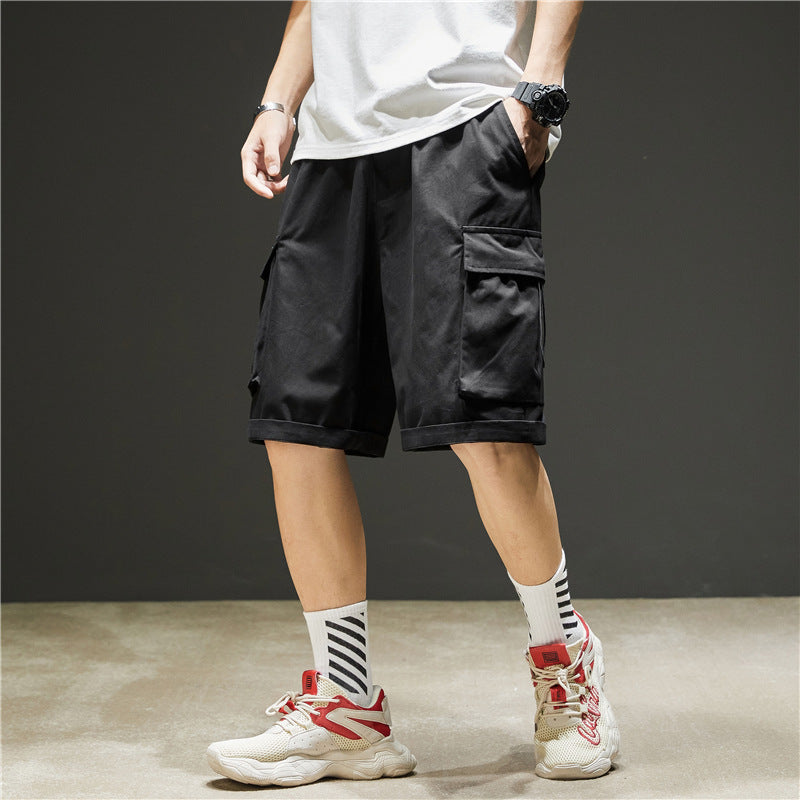 Trendy Loose Casual Handsome Boys Sports Five-quarter Pants