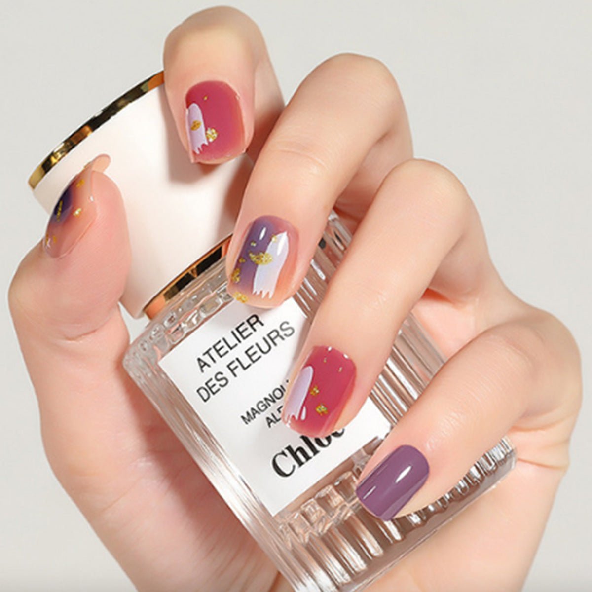 Almond Wear Nail Simple Frosted Glossy Fake Nail Tip - Eshtree