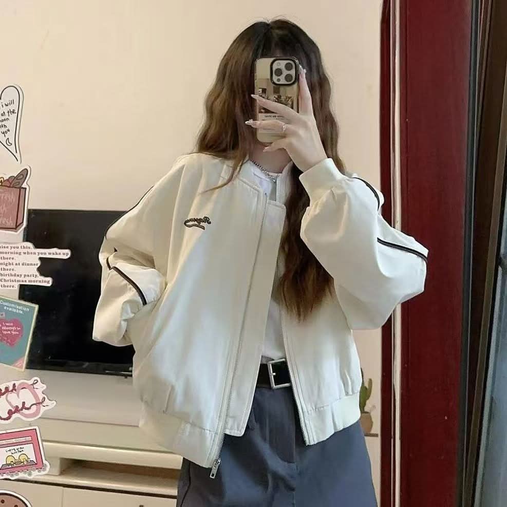 American Retro Loose Versatile Casual Short Jacket For Petite - Eshtree