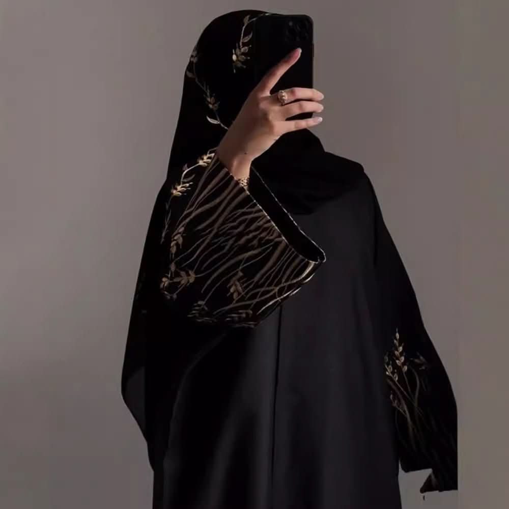 Arab Embroidery Embroidery Outerwear Abaya Robe - Eshtree