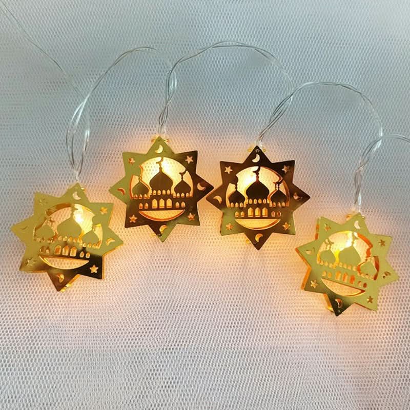 Arab Ramadan Decorated Strings Of Lights For The Middle East Eid Festival - Eshtree