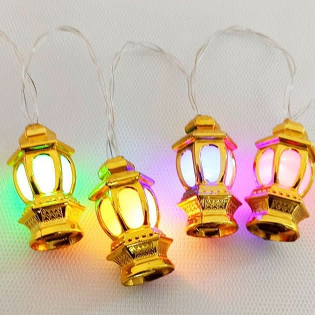 Arab Ramadan Decorated Strings Of Lights For The Middle East Eid Festival - Eshtree