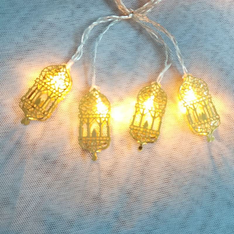 Arab Ramadan Decorated Strings Of Lights For The Middle East Eid Festival - Eshtree