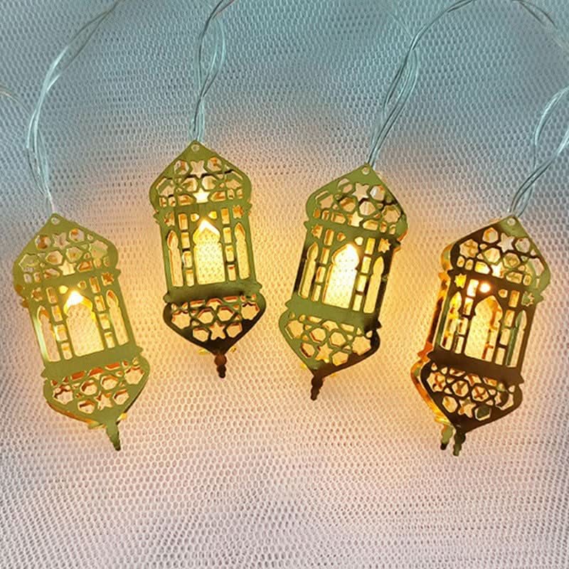 Arab Ramadan Decorated Strings Of Lights For The Middle East Eid Festival - Eshtree