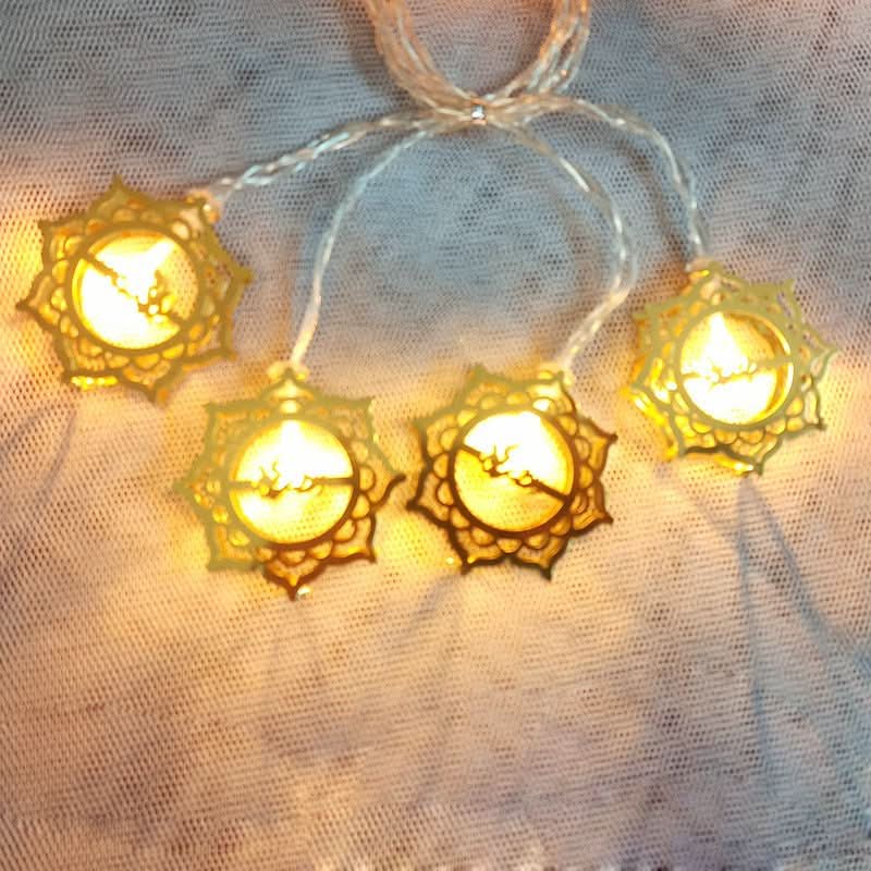 Arab Ramadan Decorated Strings Of Lights For The Middle East Eid Festival - Eshtree
