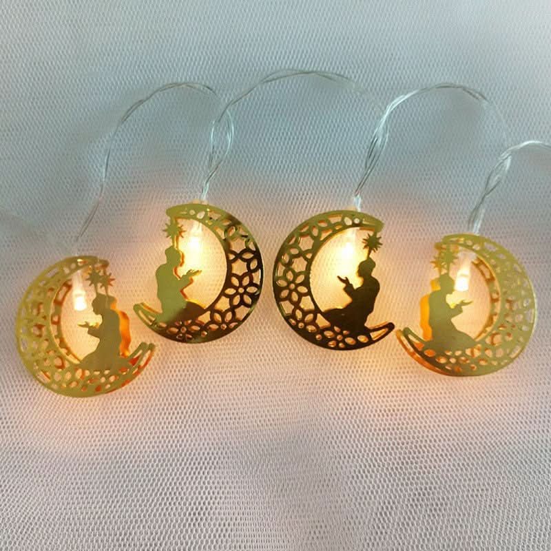 Arab Ramadan Decorated Strings Of Lights For The Middle East Eid Festival - Eshtree