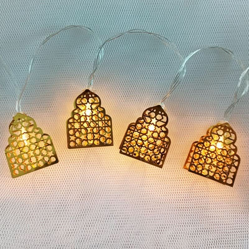 Arab Ramadan Decorated Strings Of Lights For The Middle East Eid Festival - Eshtree