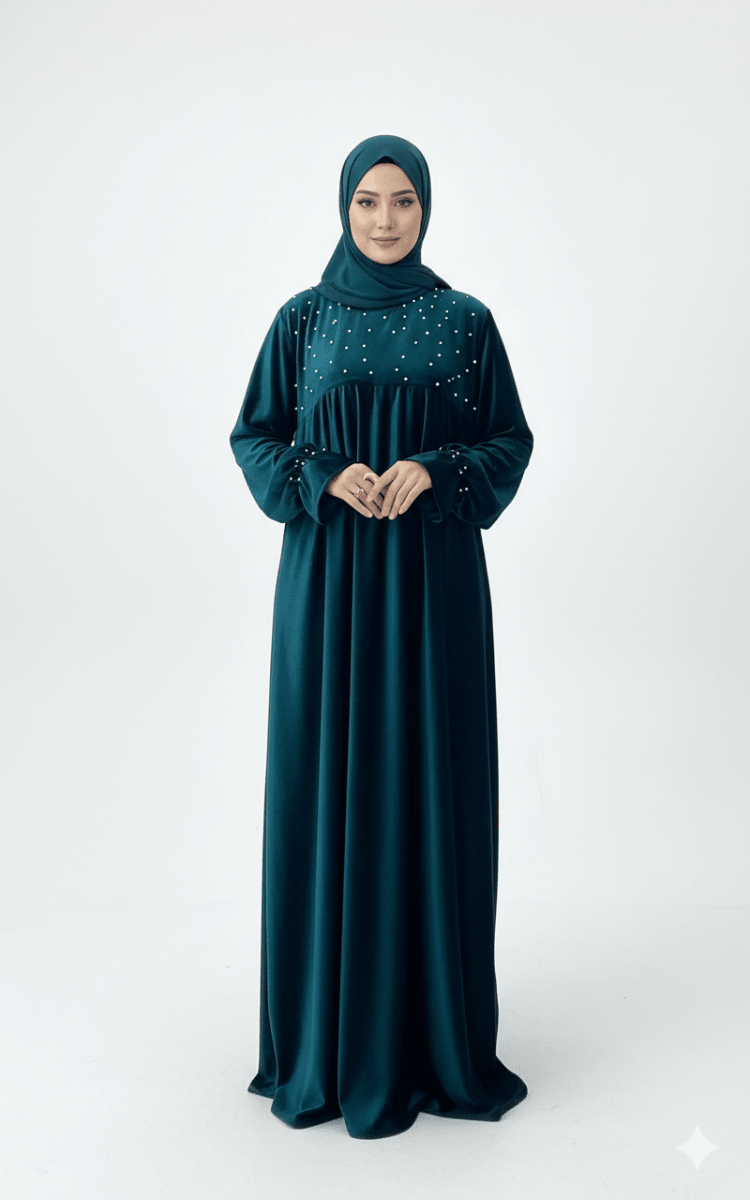 إسدال صلاة بخامة القطيفة الفرنساوي الناعمة - Eshtree