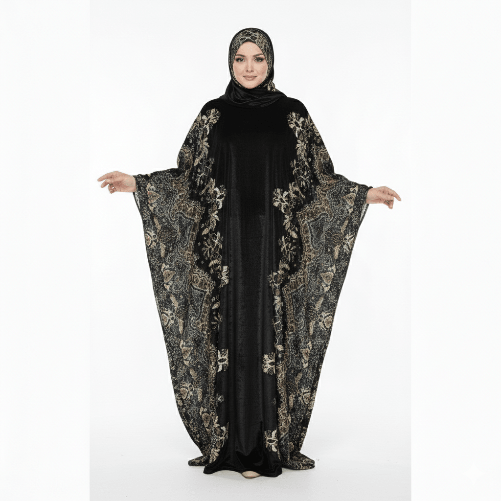 إسدال صلاة بخامة قطيفة فرنساوي - Eshtree