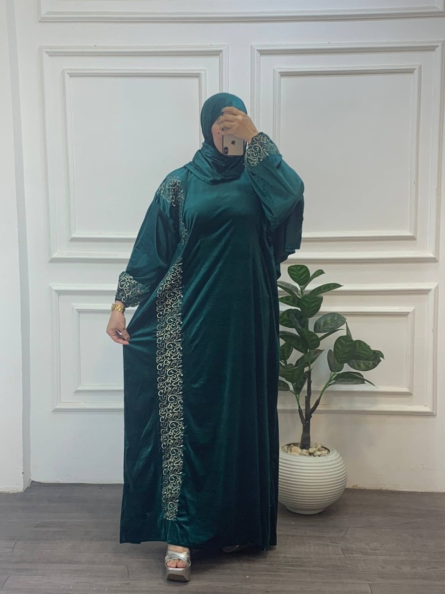 إسدال صلاة بخامة قطيفة فرنساوي – ناعم وفاخر - Eshtree