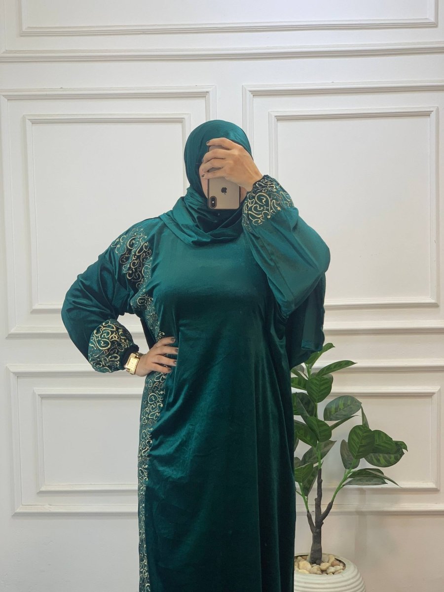 إسدال صلاة بخامة قطيفة فرنساوي – ناعم وفاخر - Eshtree