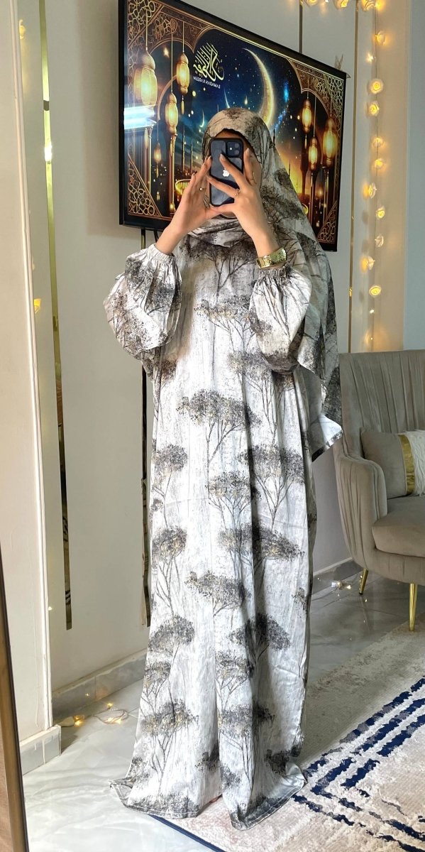 إسدال صلاة ستان بخامة ستان أرماني فاخرة - Eshtree