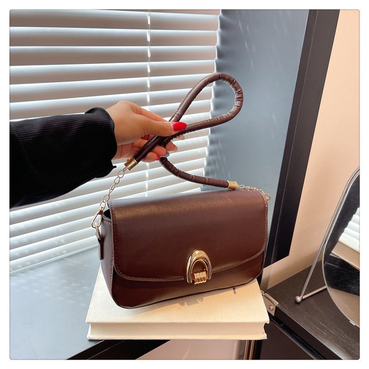 AutumnWinter Soft - Texture Retro Chic Large - Capacity Minimalist Small Square ShoulderCrossbody Bag - Eshtree