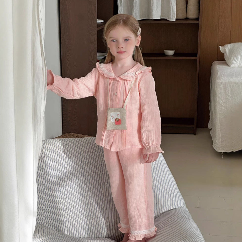 Girls' Home Wear Long Sleeve Two-piece Set