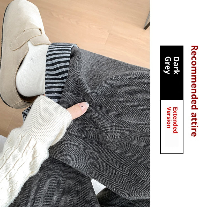 Japanese Retro Wool Cuffed Casual Pants