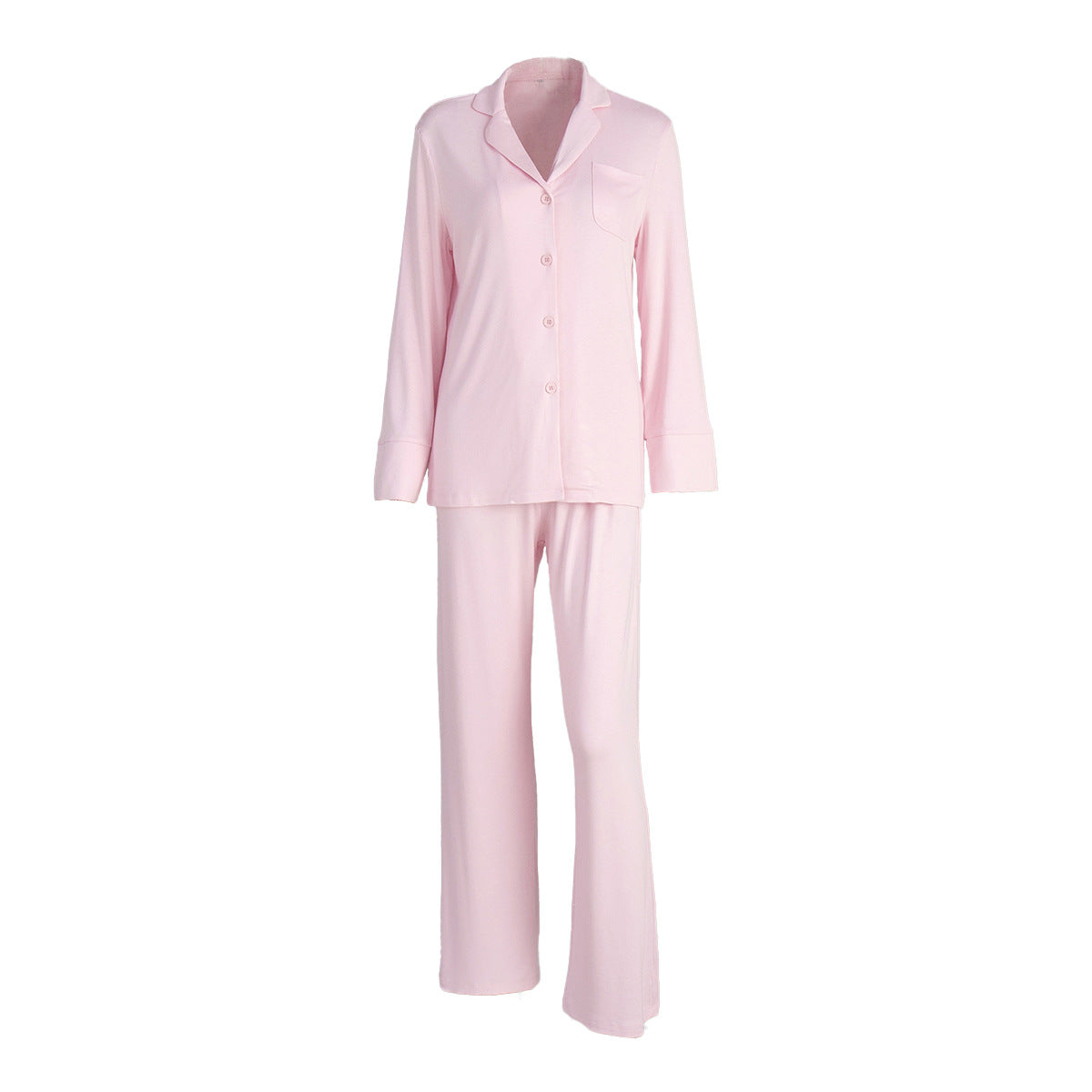 Long Sleeve Long Pants Pajama Set Comfortable Home Wear For Women