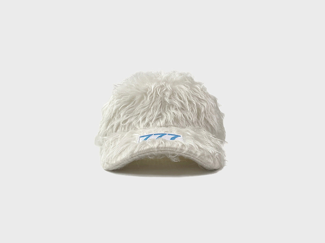Plush Baseball Cap Women's Warm And Fashionable