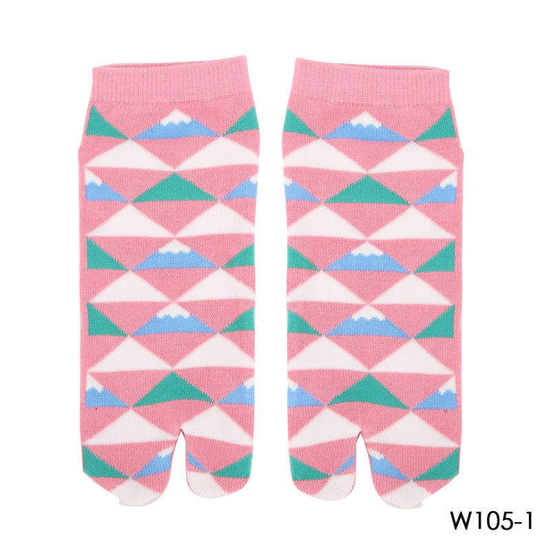 Two-finger Socks Cotton Comfortable Ladies