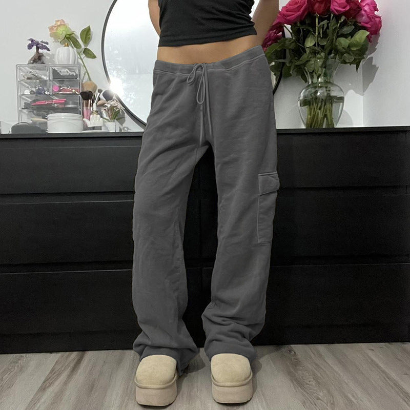 European And American Style Straight Exercise Casual Pants Women