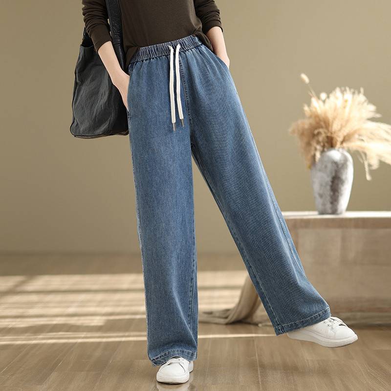 New Spring High-waist Straight Wide-leg Pants For Petite To Look Taller And Slimmer