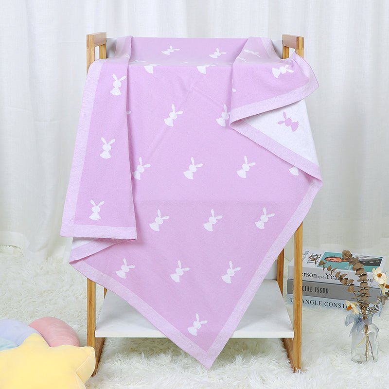 Baby Cartoon Knitted Cotton Cute Windproof Blanket - Eshtree