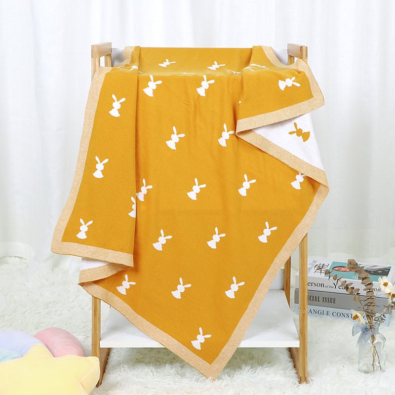 Baby Cartoon Knitted Cotton Cute Windproof Blanket - Eshtree