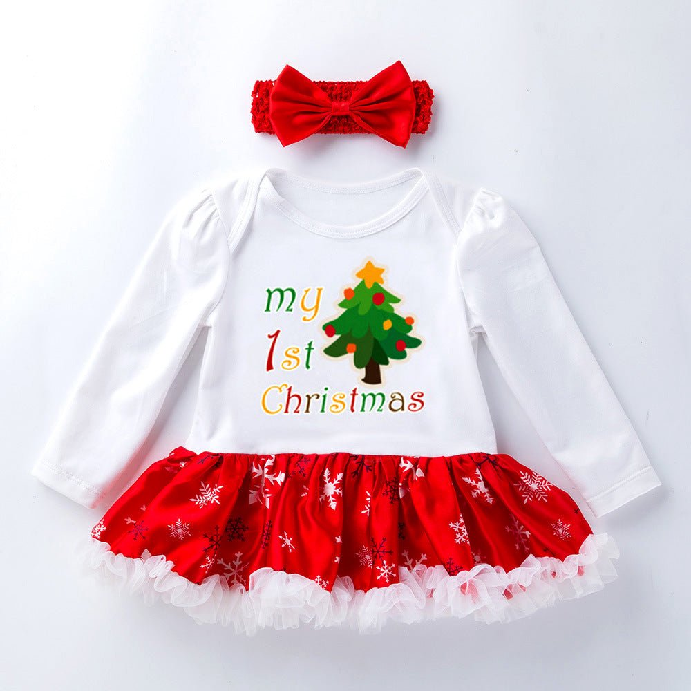 Baby Clothes Long Sleeve Romper Dress Baby Jumpsuit Romper Baby - Eshtree