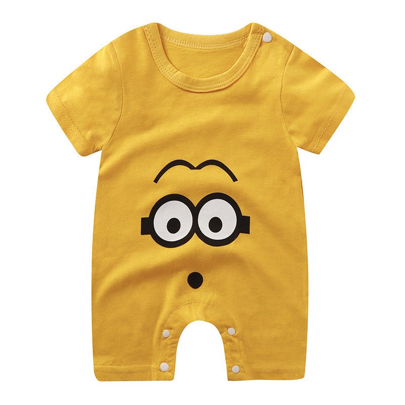 Baby Jumpsuit Purified Cotton Thin Short Sleeve Newborn Rompers - Eshtree