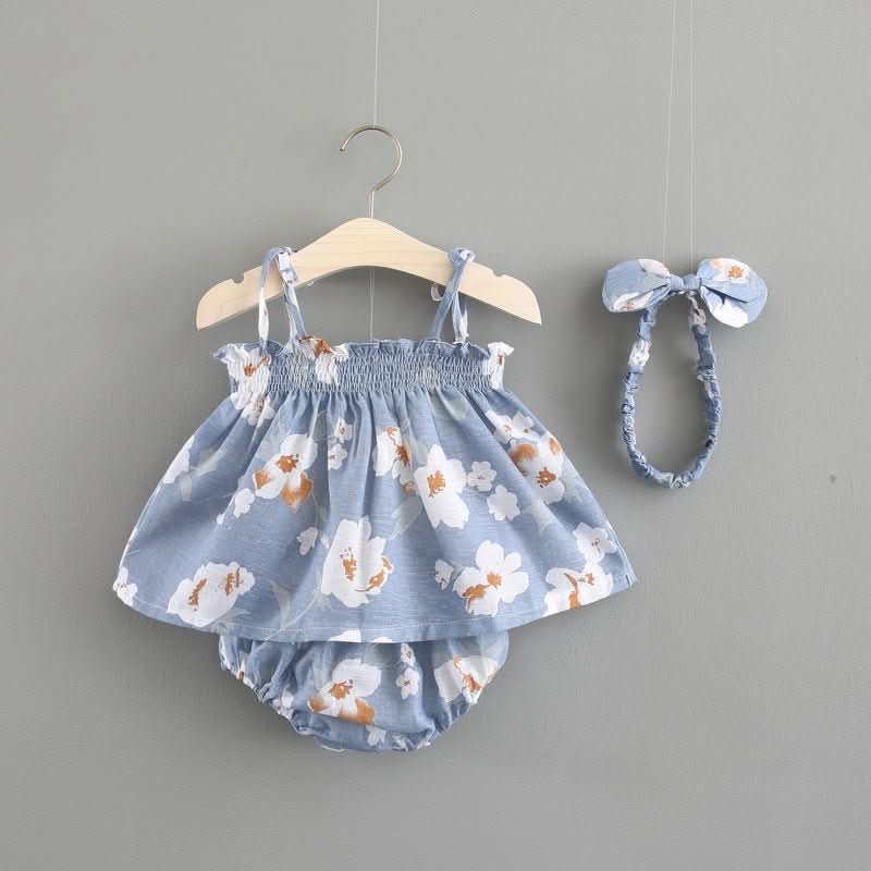 Baby New Summer Korean Princess Dress Baby Skirt Girl Dress Suit - Eshtree