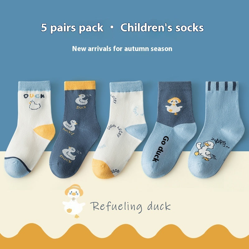 Mid-calf All-match Socks For Boys And Girls