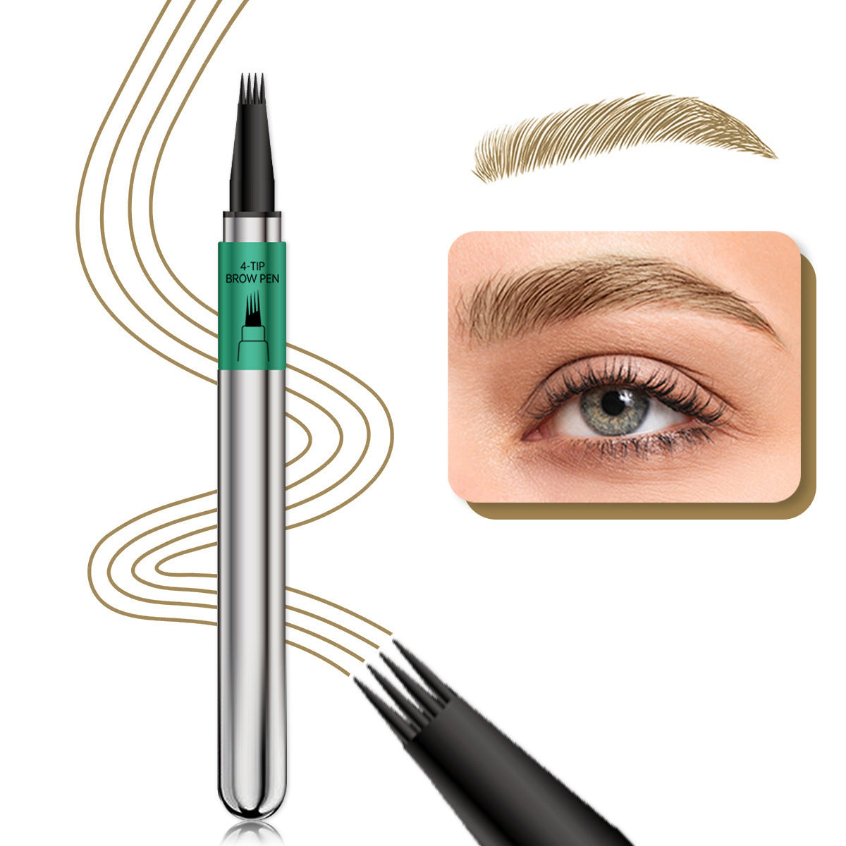 Four-claw Smudge-proof Wild Eyebrow Pencil