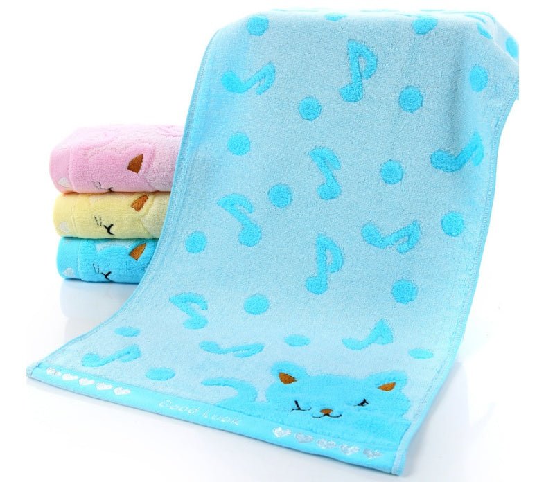 Bamboo Fiber Kitten Face Bath Towels - Eshtree