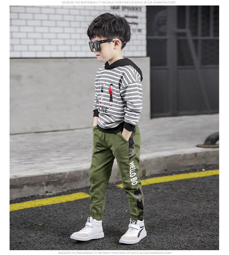 Boys' Casual Trousers Fashion Loose Track Pants