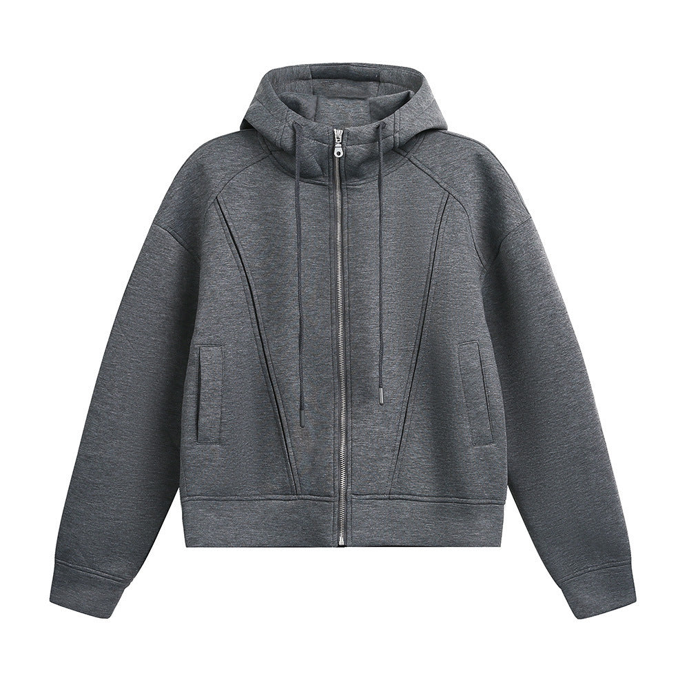 Deconstructing And Splicing Hooded Cardigan Sweater Man