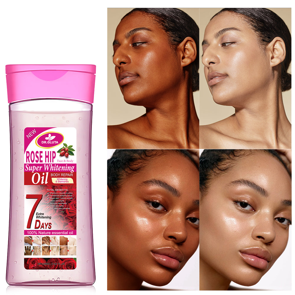 Rose Hip Body Oil Super Whitening Nature Essential Oil Skin Care Anti-aging 200ml