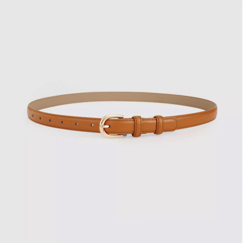 Super Easy To Match Soft Leather Belt Simple And Advanced