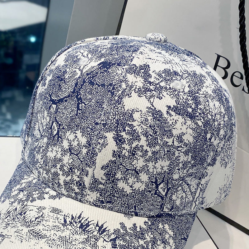 Baseball All-matching Printed Peaked Cap